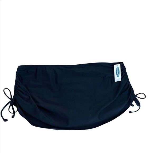 NWT Old Navy Small Swim Skirt Black Ruched Gathered Size XL - Picture 2 of 3